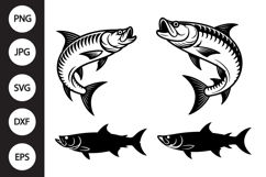 Tarpon Fish SVG, Tarpon Fish Clipart Product Image 1
