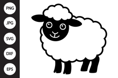 Cute Sheep SVG Product Image 1