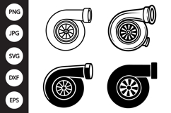 Turbocharger SVG, Turbocharger Clipart Product Image 1