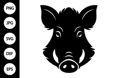 Wild Boar Head SVG Product Image 1