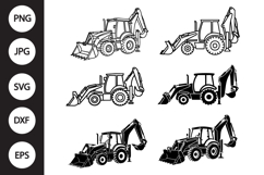 Backhoe SVG, Backhoe Clipart Product Image 1