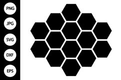 Honeycomb Silhouette SVG Product Image 1