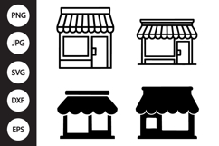 Store SVG, Store Clipart Product Image 1