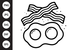 Bacon and Eggs SVG Product Image 1