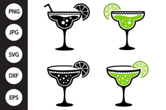 Margarita Glass SVG, Margarita Glass Clipart Product Image 1