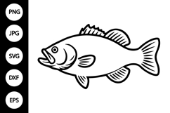 Smallmouth Bass SVG Product Image 1