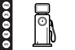 Old Gas Pump SVG Product Image 1