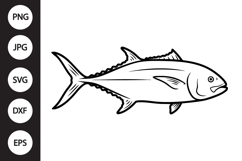Giant Trevally Fish SVG Product Image 1
