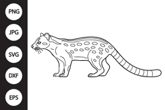 African Palm Civet SVG Product Image 1