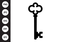 Vintage Key SVG Product Image 1