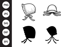 Baby Bonnet SVG, Baby Bonnet Clipart Product Image 1