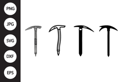 Ice Axe SVG, Ice Axe Clipart Product Image 1