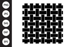 Basket Weave Pattern SVG Product Image 1