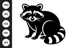 Raccoon Silhouette SVG Product Image 1