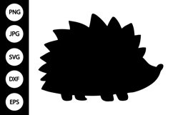 Silhouette Hedgehog SVG Product Image 1