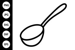 Outline Ladle SVG, Coloring Page Product Image 1