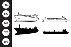 Oil Tanker Ship SVG, Oil Tanker Ship Clipart Product Image 1