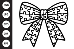 Puzzle Bow SVG Product Image 1