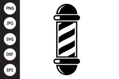Barber Pole Silhouette SVG Product Image 1
