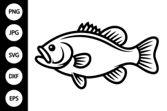 Smallmouth Bass SVG Product Image 1