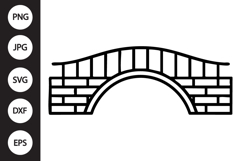 Bridge Outline SVG, Coloring Page Product Image 1