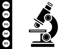Silhouette Microscope SVG Product Image 1