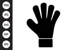 Goalkeeper Glove Silhouette SVG Product Image 1
