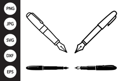 Fountain Pen SVG, Fountain Pen Clipart Product Image 1