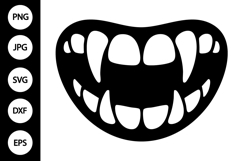 Vampire Teeth SVG Product Image 1