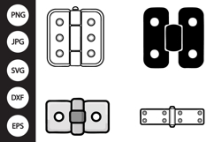 Door hinge SVG, Door hinge Clipart Product Image 1