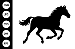Running Horse Silhouette SVG Product Image 1