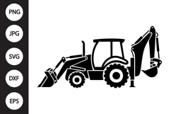 Backhoe Silhouette SVG Product Image 1