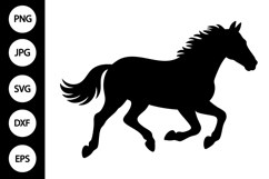 Running Horse Silhouette SVG Product Image 1