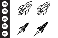 Rocket Ship SVG, Rocket Ship Clipart Product Image 1