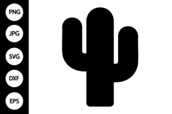 Cactus Silhouette SVG Product Image 1