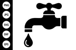 Dripping Faucet SVG Product Image 1