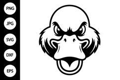 Aggressive Duck Head SVG Product Image 1
