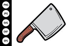 Meat Cleaver Clipart Product Image 1