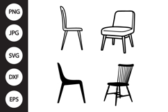 Chair SVG, Chair Clipart Product Image 1