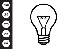Light Bulb SVG Product Image 1