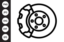 Brake Disc Caliper SVG Product Image 1