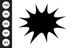 Comic Speech Bubble SVG Product Image 1