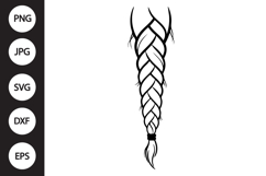 Hair Braided SVG Product Image 1