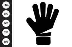 Goalkeeper Glove Silhouette SVG Product Image 1