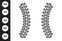 Baseball Stitch SVG Product Image 1