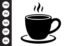 Coffee Mug Silhouette SVG Product Image 1