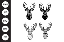 Deer Head SVG, Deer Head Clipart Product Image 1