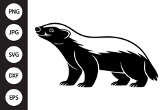 Honey Badger Silhouette SVG Product Image 1