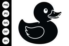Rubber Duck Silhouette SVG Product Image 1