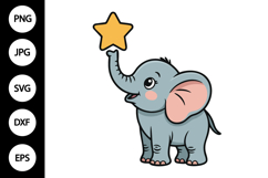 Baby Elephant SVG Product Image 1